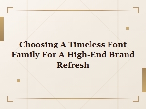 Crafting a Timeless Logo with Classic Fonts