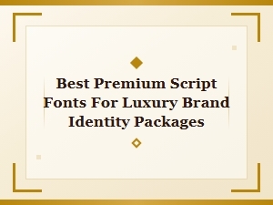 Premium Script Fonts for Luxury Brand Identity
